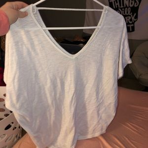Maurices white back strap tee